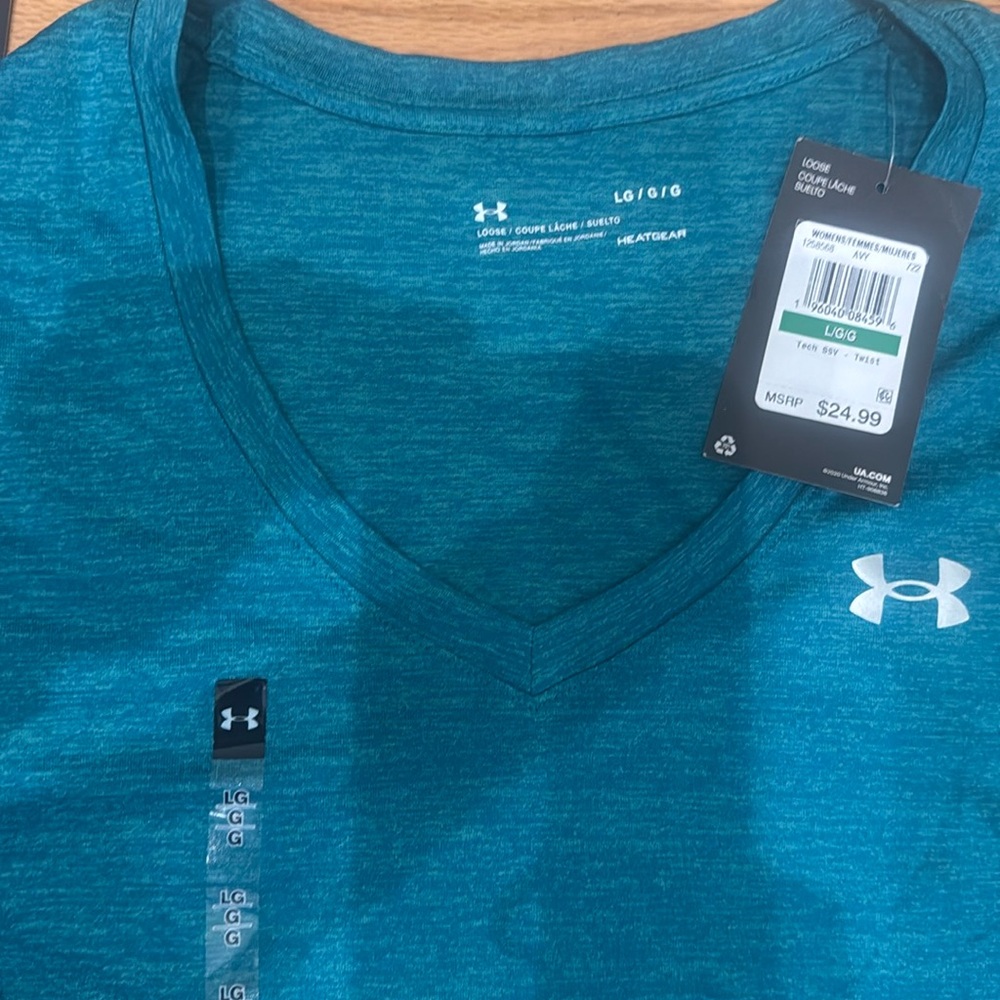 Under Armour Teal Loose Fit TSHIRT Large NWT